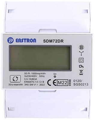 Counttec SDM72DR kWh-meter 3-fasen Digitaal 80 A Conform MID: Ja 1 stuk(s) Counttec SDM72DR kWh-meter 3-fasen Digitaal 80 A Conform MID: Ja 1 stuk(s)