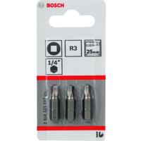 Bosch Accessories 2608521110 2608521110 Vierkant-bit Aandrijving: 1/4 (6,3 mm) Uitvoering: Binnen-vierkant (Robertson) 3 25 mm - thumbnail