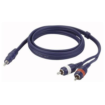 DAP FL30 aux kabel- stereo mini Jack > 2 RCA Male L/R 1,5 m