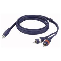 DAP FL30 aux kabel- stereo mini Jack > 2 RCA Male L/R 1,5 m - thumbnail