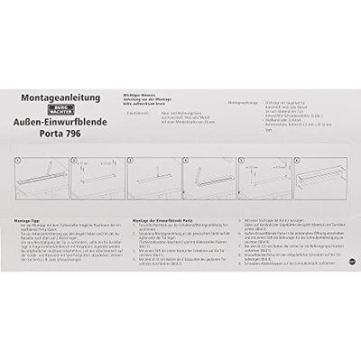 Burg Wächter 32480 PORTA 796 SI Brievenbusgleuf Aluminium, Plaatstaal Zilver