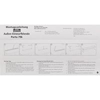 Burg Wächter 32480 PORTA 796 SI Brievenbusgleuf Aluminium, Plaatstaal Zilver - thumbnail