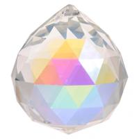 Regenboogkristal Bol Donker Parelmoer (5 cm) - thumbnail