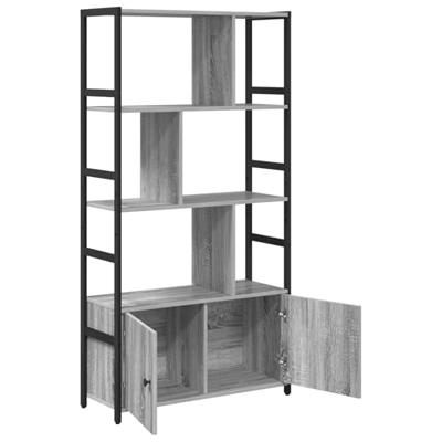 Boekenkast Grijs sonoma 80 x 30 x 155,5 cm Bewerkt hout - thumbnail