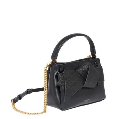 Ted Baker Ssansa Knot Bow Mini Top Handle Bag -Black