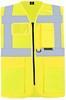 Korntex KX802 Executive Multifunctional Safety Vest Berlin - Signal Yellow - 6XL - thumbnail