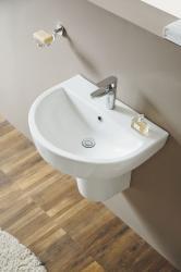Wiesbaden Fold wastafel 60 x 45 cm wit