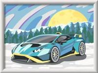 Ravensburger creart blue lamborghini - thumbnail