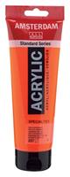 Royal Talens Amsterdam Standard Series Acrylverf Tube 250 ml - Reflexoranje 257 - thumbnail