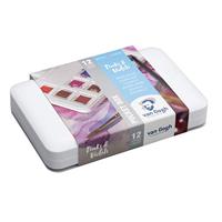 Van Gogh Aquarelverf pocket box - roze en violetten - 12 halve napjes - thumbnail