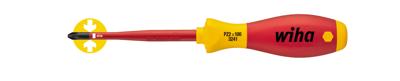Wiha 3241 slimFix 35395 VDE Kruiskop schroevendraaier PZ 1 Koplengte: 80 mm DIN ISO 8764