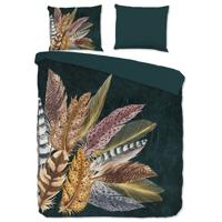 Good Morning Dekbedovertrek "veren" - Groen - (240x200/220 cm) - Katoen - thumbnail