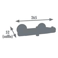 Rousseau Thermostatische Breva Chrome -douche - thumbnail