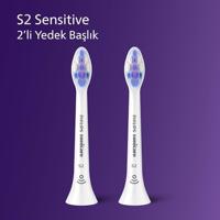 Philips Tandenborstelset / S2 Sensitive, 2 stuks / Sonicare Mondverzorging accessoire Wit - thumbnail