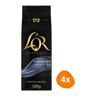 L'OR - Espresso Fortissimo Bonen - 4x 500g L'OR - Espresso Fortissimo Bonen - 4x 500g