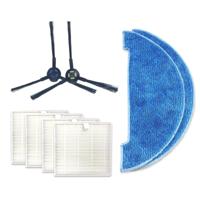 XI275 paar I258 kant borstel + 4 stuks I206 filter + 2 stuks I262 reinigingsdoek voor ILIFE V8S - thumbnail