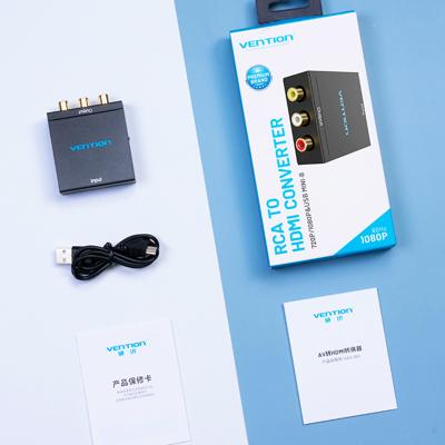 Adapter RCA naar HDMI Vention AEEB0 Zwart