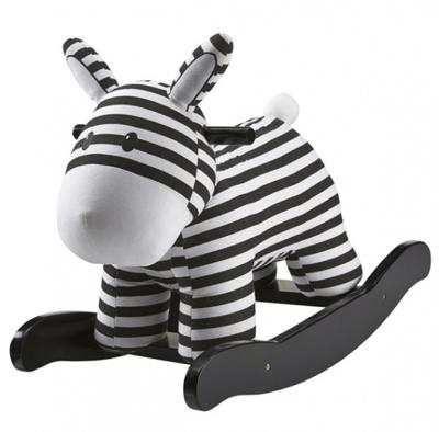 Kid's Concept hobbelzebra 64 cm zwart/wit