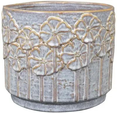 TS Collection bloempot lilou keramiek 14x13cm ice blue TS Collection bloempot lilou keramiek 14x13cm ice blue