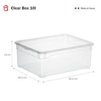 Rotho Domino Maatbeker 0.5L Transparant - thumbnail