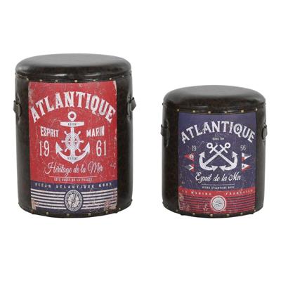 Set decoratieve dozen Home ESPRIT Bruin Multicolour Polyurethaan Metaal Vintage