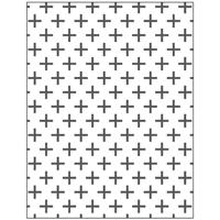 Creativ Company Embossing folder , kruizen, afm 11x14 cm, dikte 2 mm, 1 stuk - thumbnail