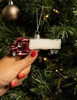 Nordic Light Kerstbal Truck 14 cm - thumbnail