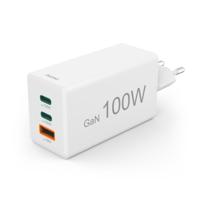 Hama Snellader 100W GaN 2x USB-C PD 1x USB-A QC Wit - thumbnail