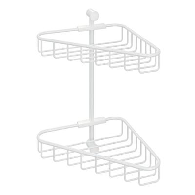 Hoekdraadkorf Hotbath Cobber Dubbel Wandmodel Mat Wit