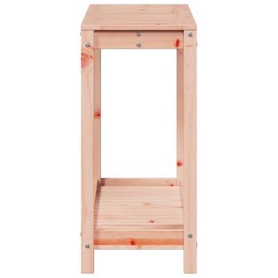 VidaXL Oppottafel met schap 108x35x75 cm massief douglashout
