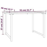 Tuintafel 55x40x37 cm staal antracietkleurig - thumbnail