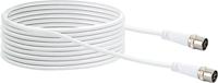 Schwaiger Antenne, Satelliet Aansluitkabel [1x F-quickstekker - 1x F-quickstekker] 10.00 m 10 dB Viervoudig afgeschermd Wit - thumbnail