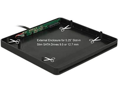 DeLOCK externe behuizing voor 5.25" Slot-in Slim SATA DeLOCK externe behuizing voor 5.25" Slot-in Slim SATA