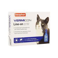 Beaphar Vermicon Line-on Kat 3 X 1 Ml - thumbnail