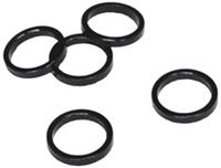 VWP balhoofdtussenring spacer alu 5mm 1" zwart p/5 - thumbnail