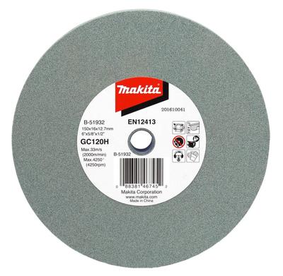 Makita Accessoires Slijpst. 150x16x12,7mm GC120 - B-51932 Makita Accessoires Slijpst. 150x16x12,7mm GC120 - B-51932