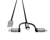 Varta USB-kabel USB-A stekker, USB-micro-B stekker, USB-C stekker, Apple Lightning stekker 2.00 m Meerdere kleuren 57937101111 - thumbnail