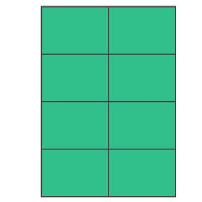 Groene A4 etiketten 105 x 74 mm 100 vel Sorex Groene A4 etiketten 105 x 74 mm 100 vel Sorex