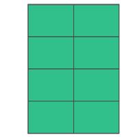 Groene A4 etiketten 105 x 74 mm 100 vel Sorex - thumbnail