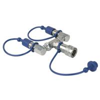 Showtec CO2 3/8 Q-lock 2-weg combiner - thumbnail