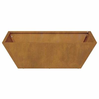 Tuin Kom Plantenbak 5 pcs Roestig 50 x 50 x 15 cm Cortenstaal