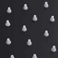 VidaXL Regendouchekop vierkant 20x20 cm roestvrij staal zwart - thumbnail