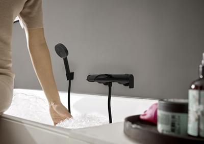 Badmengkraan Opbouw HansGrohe Vivenis Eengreeps Mat Zwart - thumbnail