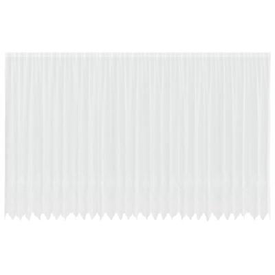 VidaXL Kantgordijn met gordijnen bloemen wit 300 x 750 cm polyester