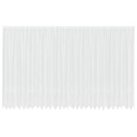 VidaXL Kantgordijn met gordijnen bloemen wit 300 x 750 cm polyester - thumbnail