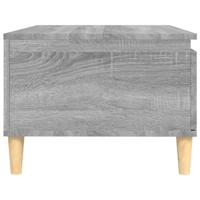 Salontafel 90x50x36,5 cm bewerkt hout grijs sonoma - thumbnail