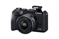 Canon EOS M6 Mark II Mirrorless Digital Camera with 15-45mm Lens, Black - thumbnail