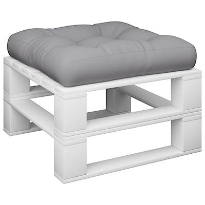 VidaXL Palletkussen 58x58x10 cm stof grijs - thumbnail