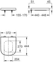 Grohe Euro Ceramic Closetzitting 37,2x44,4x5,1 cm Alpine Wit - thumbnail