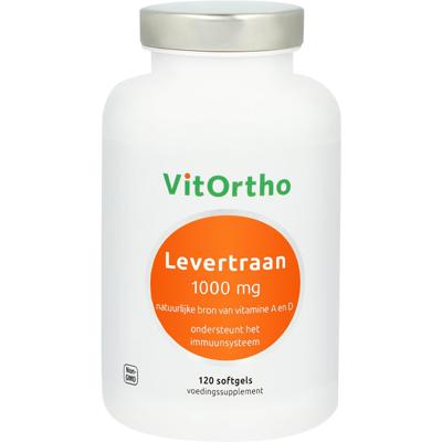VitOrtho Levertraan 1000 mg Softgels VitOrtho Levertraan 1000 mg Softgels